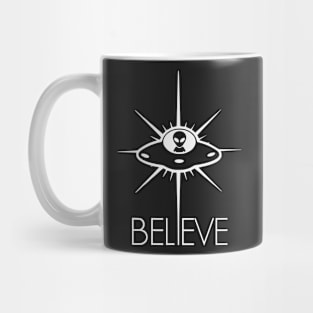 Space Alien UFO Believe Mug